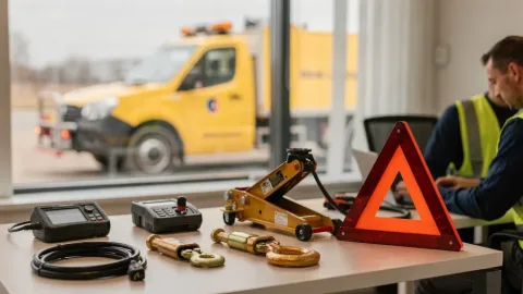 Awaria hamulców: Laweta czy hol sztywny? Sprawdź, co wybrać